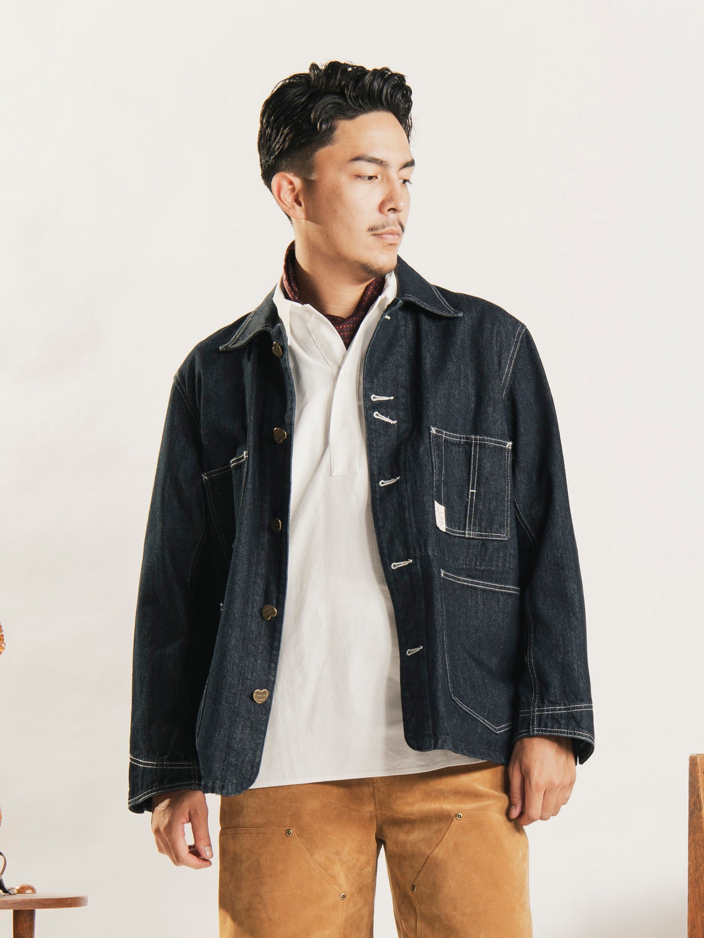 Backers ハートボタン カバーオール デニムジャケット – 古着屋Top of