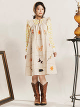 Emerald Motel パッチワーク刺繍 キャミソールワンピース