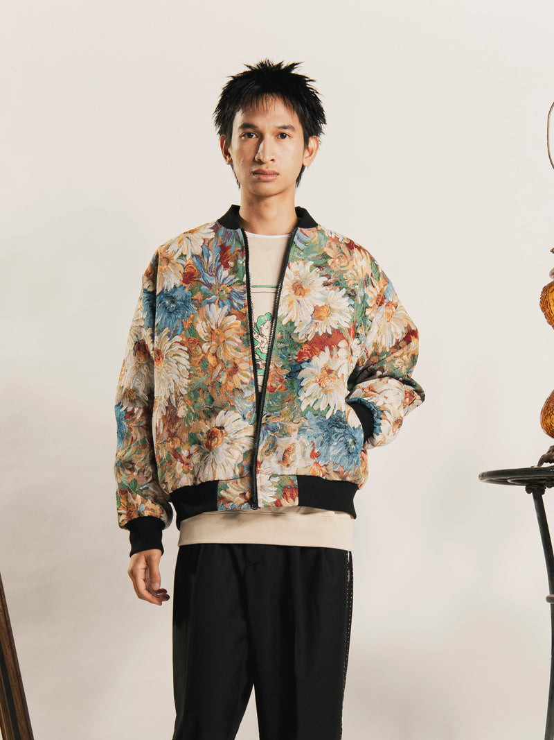 【3色展開】Backers 花柄 ゴブラン ジャケット