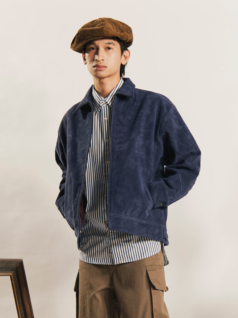 Backers フェイクスエード シングルジャケット