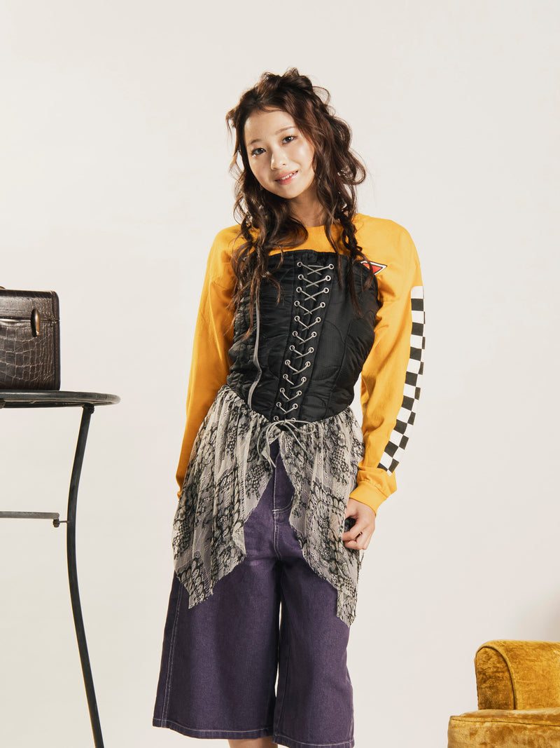 2色展開】 ミリタリーデザイン コルセット ビスチェ – 古着屋Top of