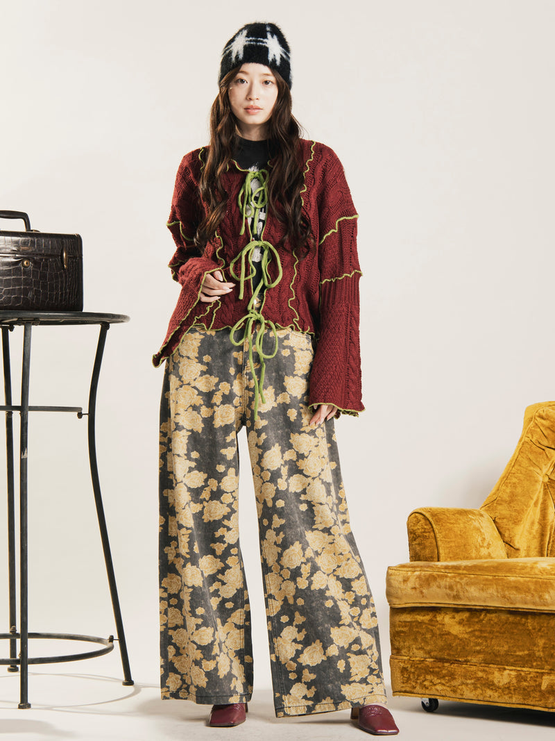 【3色展開】Meridian フレアスリーブ メロウ カーディガン