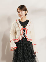 【2色展開】Meridian フレアスリーブ メロウ カーディガン