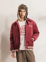 【2色展開】Backers パッチ刺繍 コーデュロイ スタジアムジャケット「ALLEY CATS」