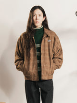 【2色展開】Backers チェック柄 ワンポイント シャーク ジャケット