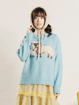 【3色展開】ケーブルニット イヤーマフ