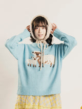 【2色展開】Meridian アニマル 羊 セーター