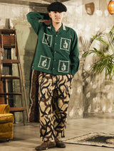 【3色展開】Backers グアテマラデザイン 刺繍 長袖シャツ