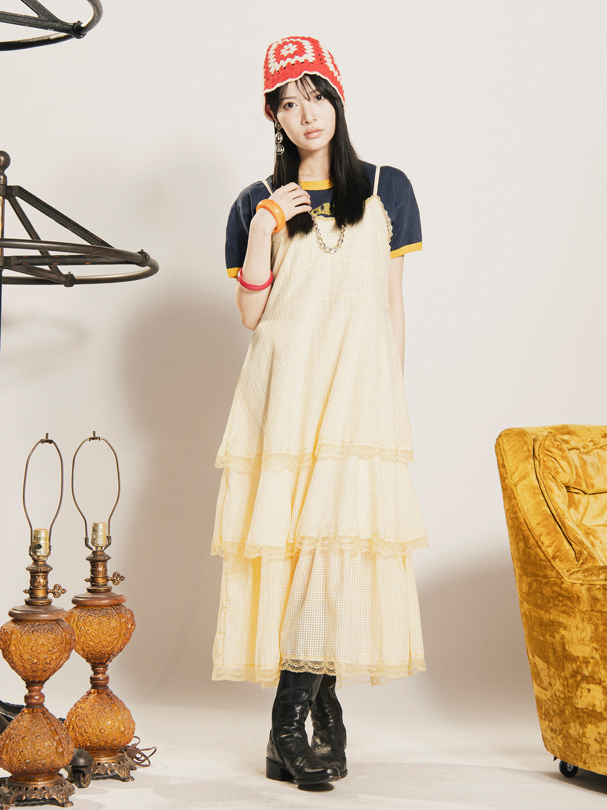 Gingham Check Dress – 古着屋Top of the Hillのネット通販サイト