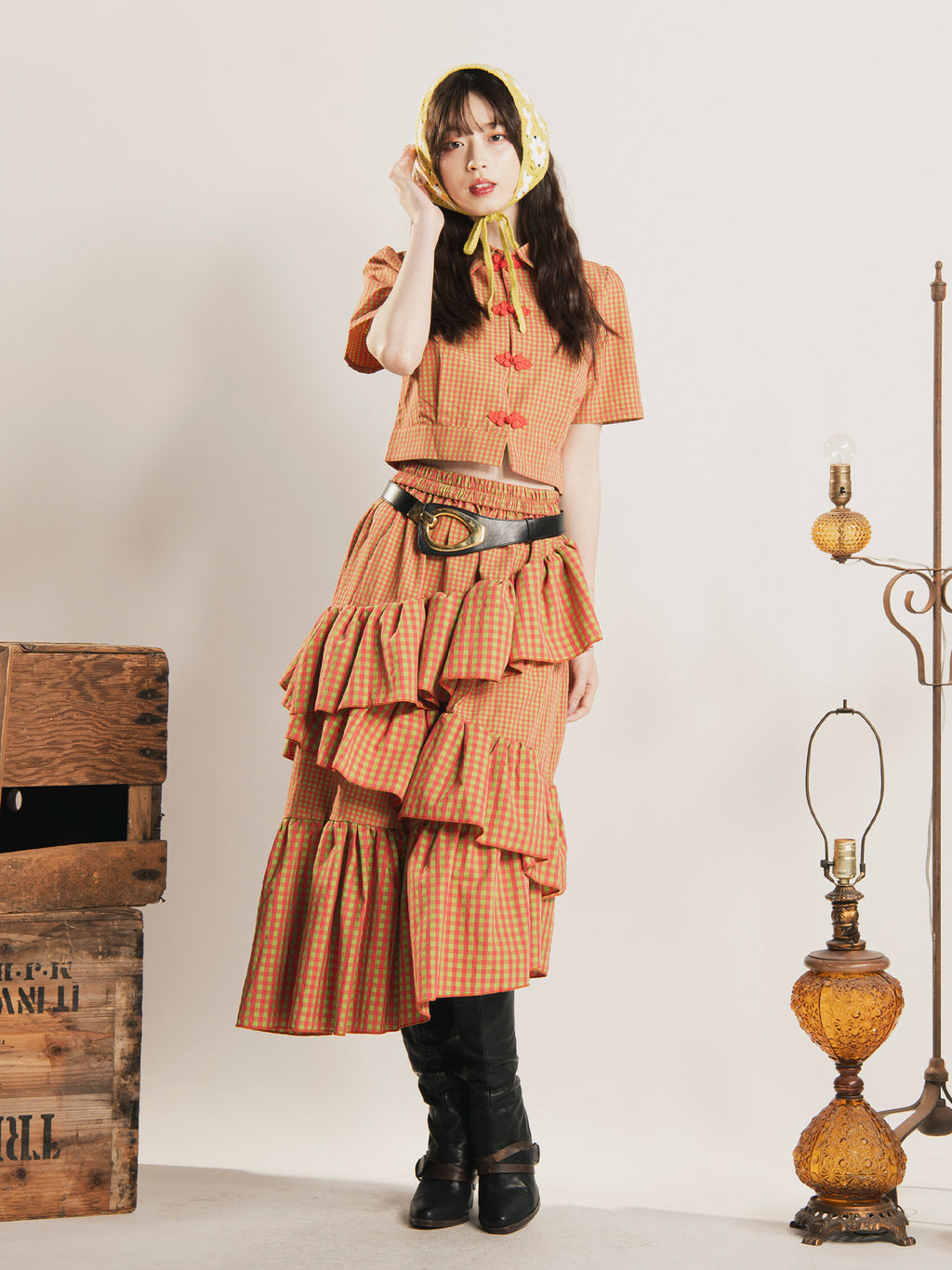 Gingham Check Setup Style – 古着屋Top of the Hillのネット通販サイト