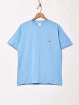 【5色展開】 ワンポイント 刺繍 Tシャツ 「Flower」