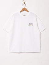 【2色展開】 ワンポイント 刺繍 Tシャツ 「New York」