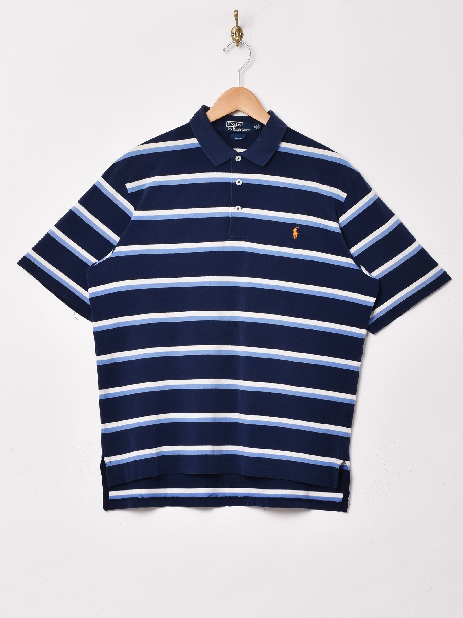 Ralph Lauren」マルチボーダー 半袖 ポロシャツ – 古着屋Top of