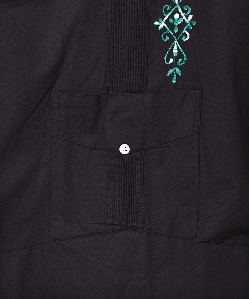 【2色展開】Backers 刺繍 グアヤベラ 開襟 半袖シャツ