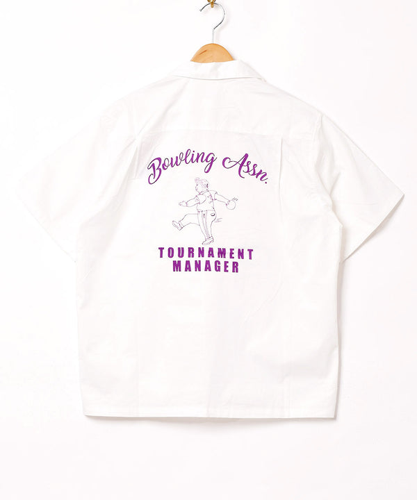 【2色展開】TEMPTATION 刺繍 ボウリングシャツ