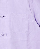 【4色展開】Backers チャイナボタン ピーチスキン 半袖シャツ
