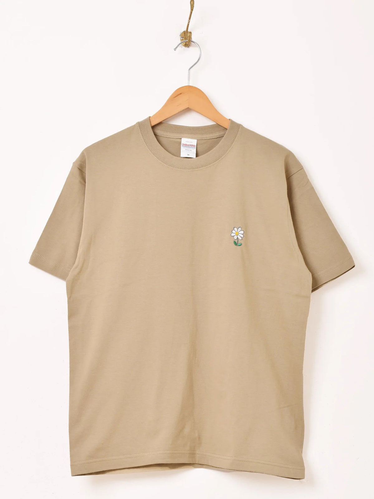 5色展開】 ワンポイント 刺繍 Tシャツ 「Flower」 – 古着屋Top of the