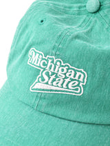 【2色展開】ロゴ刺繍入り キャップ 「Michigan State」