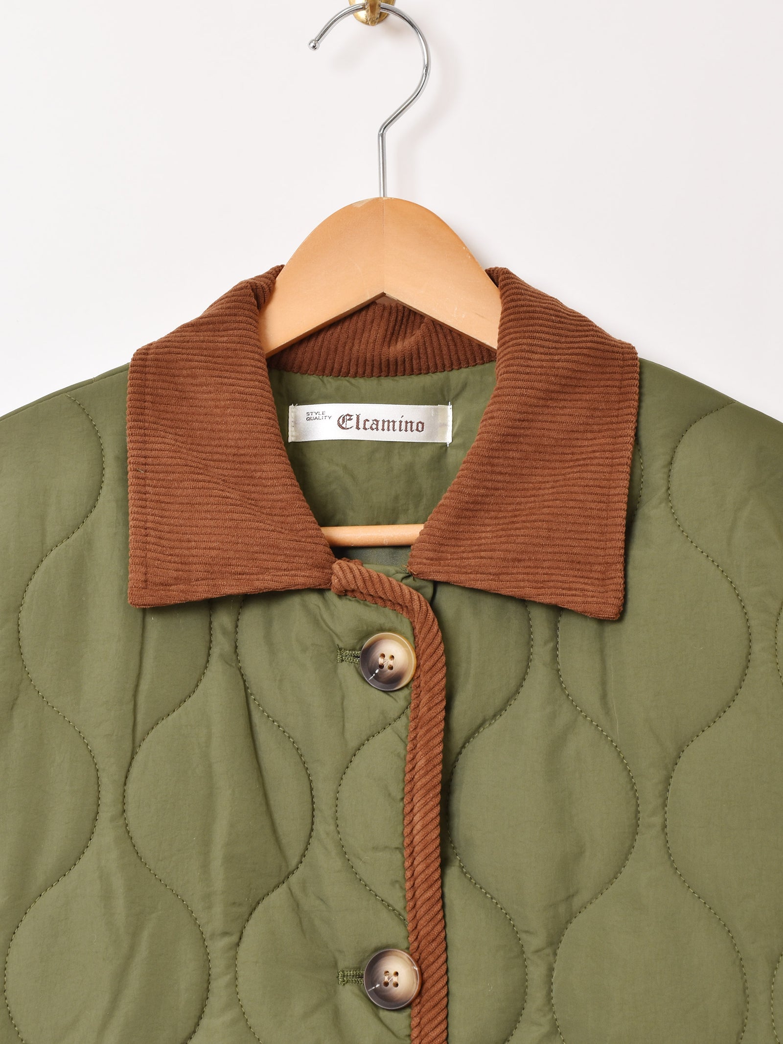 R4594 ゼザンヌ【S】中綿入りジャケット コーデュロイ 釦