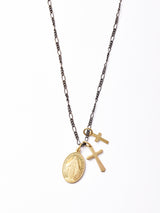 【2色展開】メダイ クロスモチーフ ネックレス