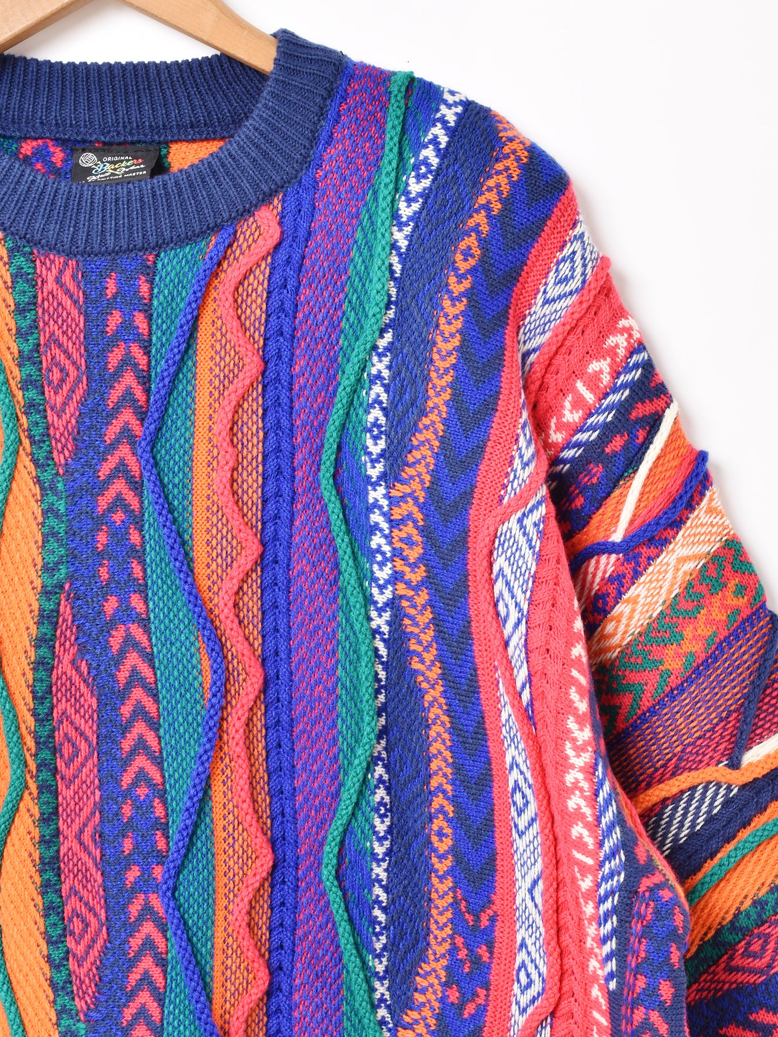 3色展開】Backers 3Dニット セーター – 古着屋Top of the Hillの