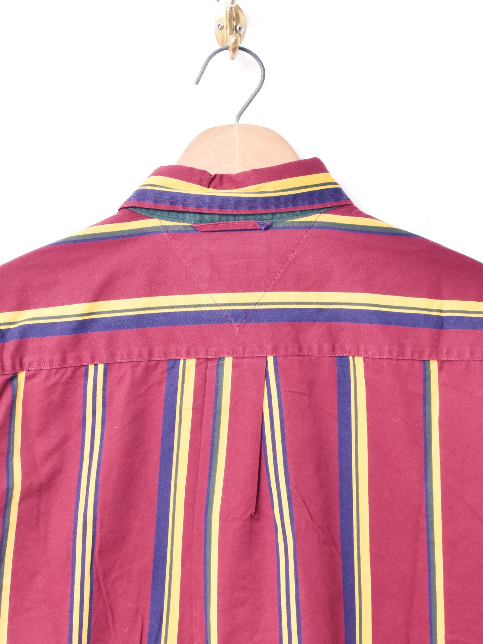 90's TOMMY HILFIGER ストライプ柄 長袖シャツ – 古着屋Top of