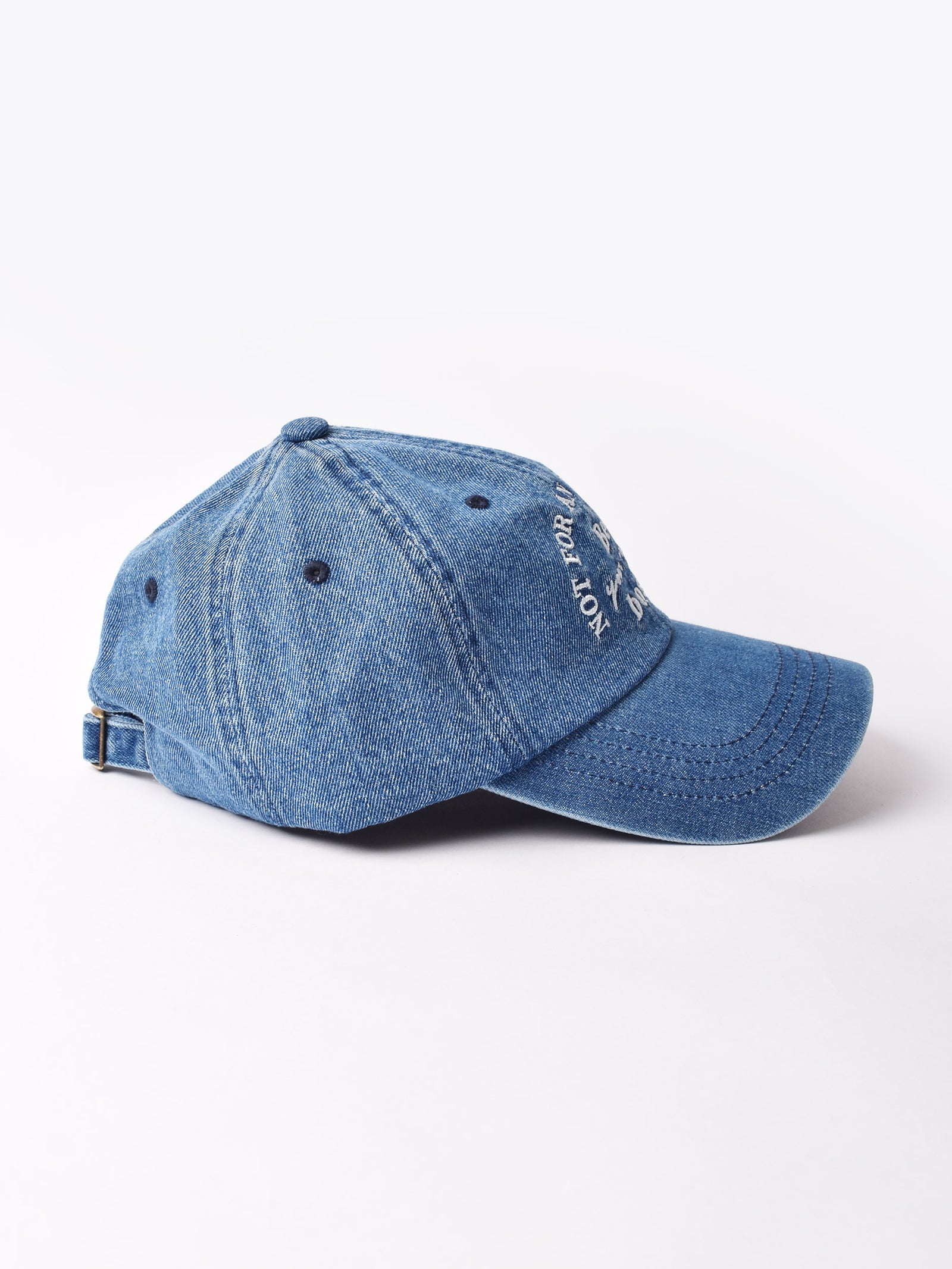 Desafío COEL コラボキャップ デニムブルー デニムキャップ BLUE LOGO白【 COL SMALL LOGO BASEBALL】 | chainoflife