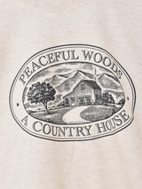 プリントスウェットシャツ「A COUNTRY HOUSE」