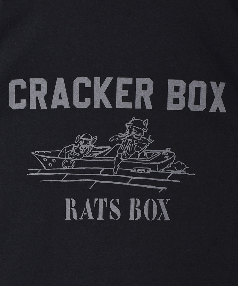 【2色展開】 CRACKER BOX バックプリントTシャツ