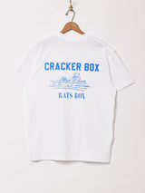 【2色展開】 CRACKER BOX バックプリントTシャツ