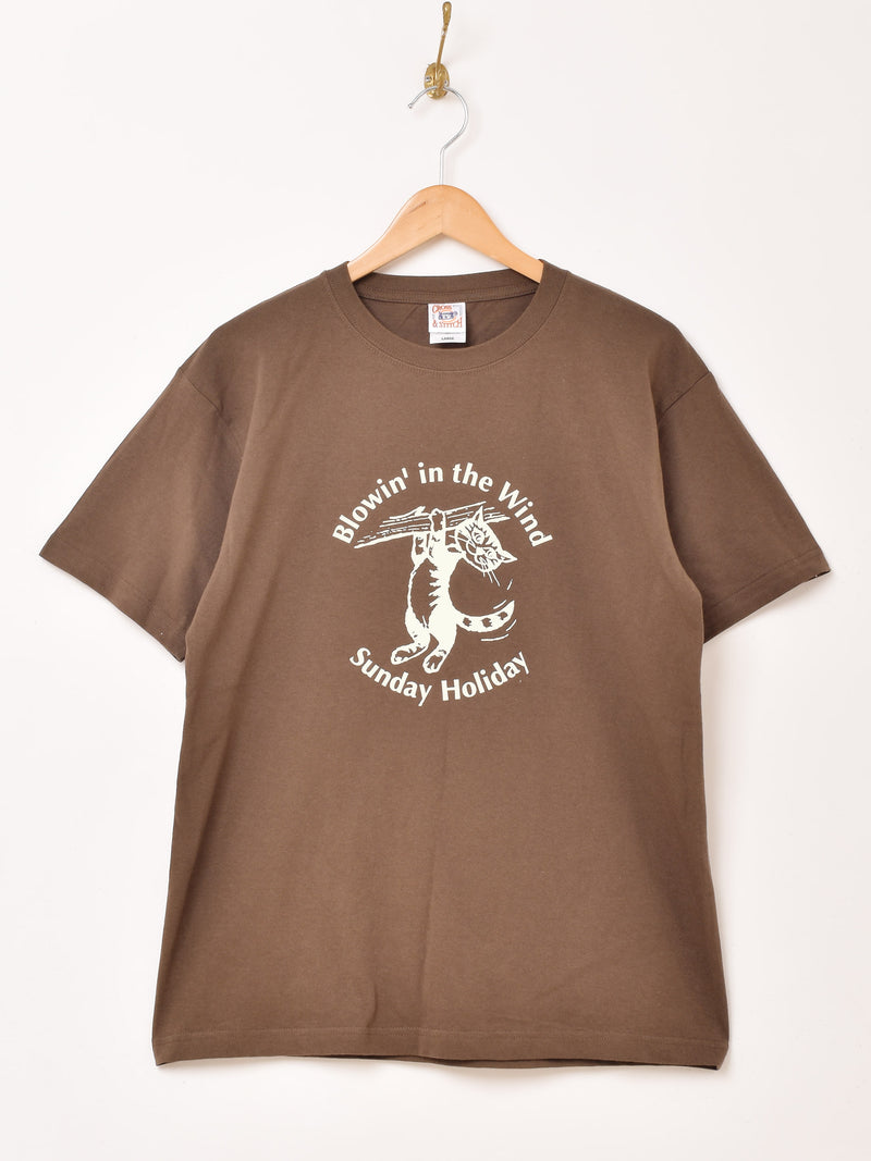 プリントTシャツ 「Sunday Holiday」