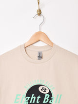 【2色展開】 ロゴプリント Tシャツ「8Ball」