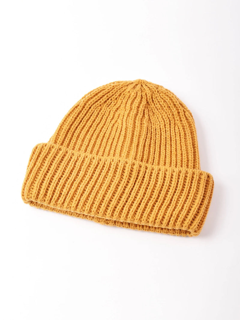 【4色展開】リブ ニットキャップ
