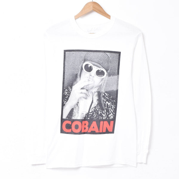 00'ｓ Kurt Cobain フォトプリント ロングスリーブTシャツ – 古着屋Top