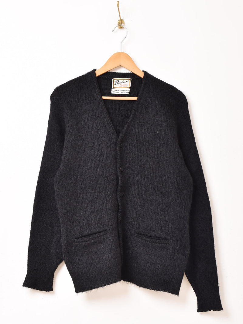 60's〜 “Brentwood” Black Mohair Cardigan