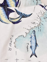 フィッシュ柄 半袖シャツ