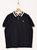 "LACOSTE" ハーフジップ ポロシャツ