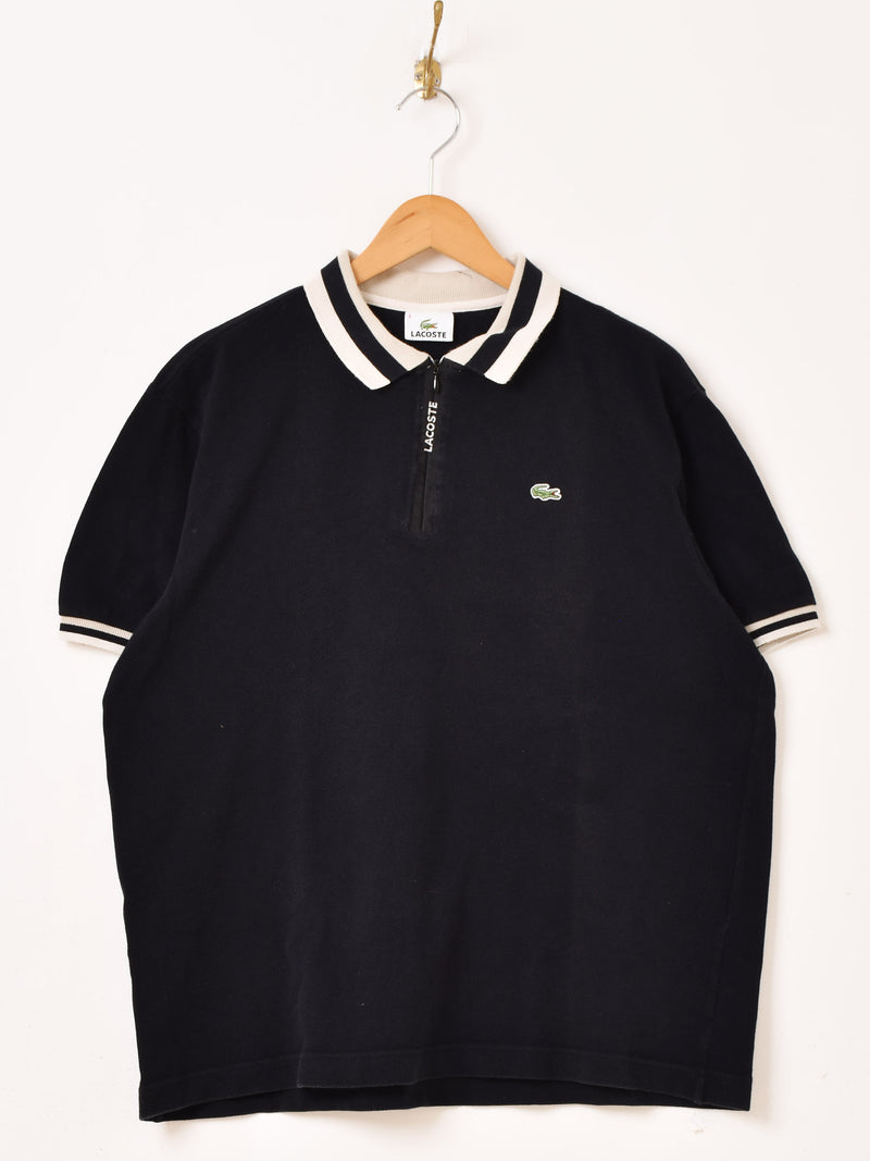 "LACOSTE" ハーフジップ ポロシャツ