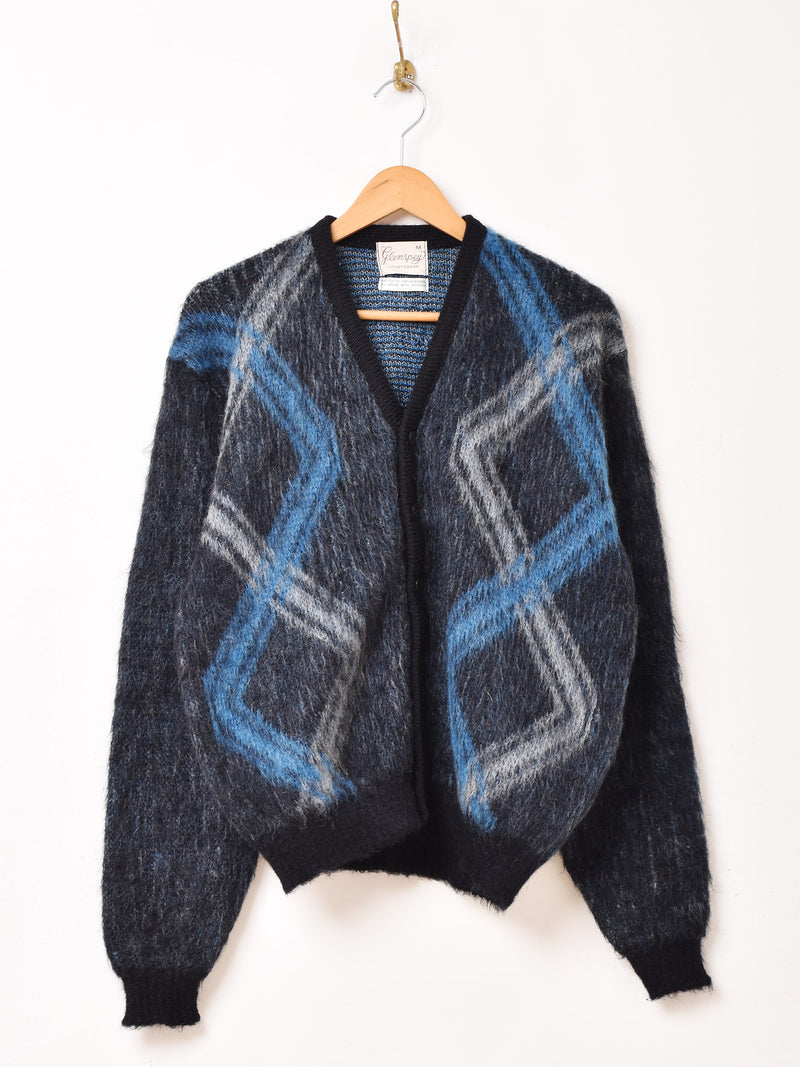 50's "Glenspey SPORTSWEAR" Mohair Cardigan