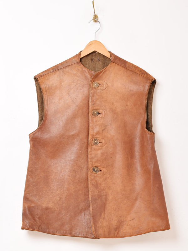 〜40's British Army "Leather Jerkin Vest"