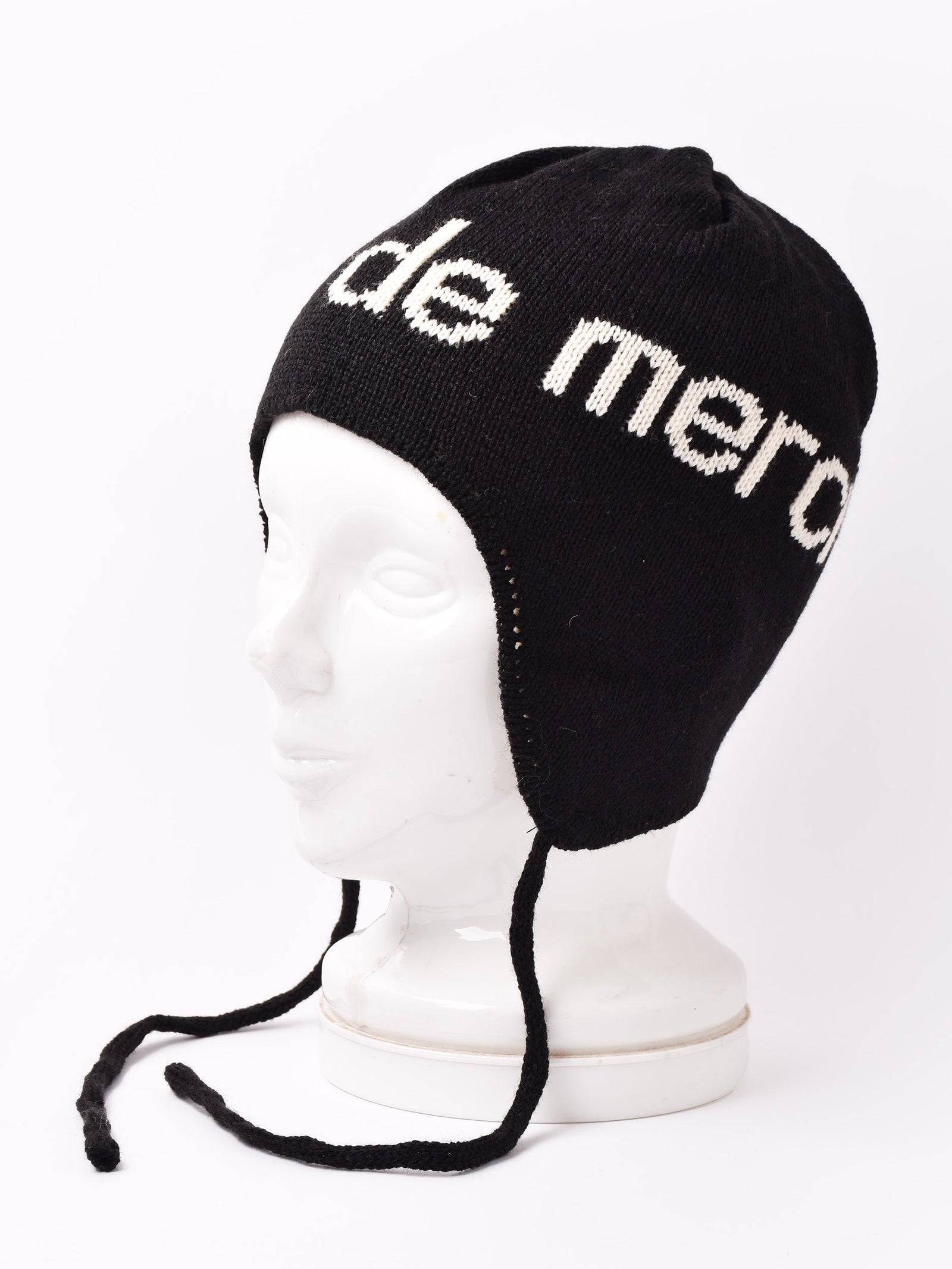 2色展開】イヤーフラップ ニットキャップ「Maison de merci」 – 古着屋
