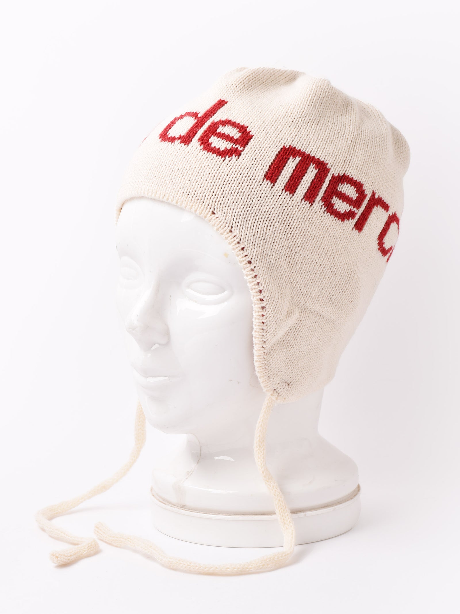 2色展開】イヤーフラップ ニットキャップ「Maison de merci」 – 古着屋