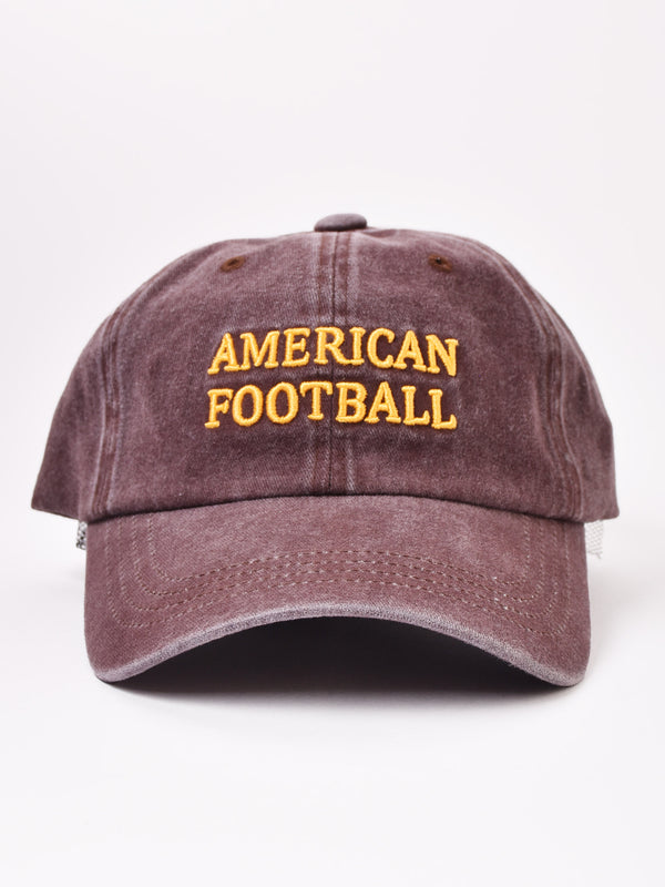 【2色展開】刺繍 キャップ「AMERICAN FOOTBALL」