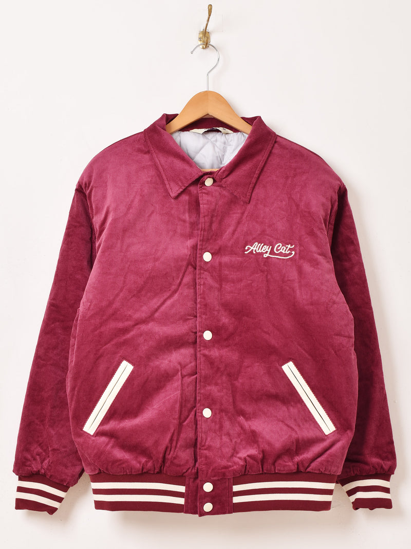 【3色展開】Backers ゼブラ コーデュロイ 襟付き スタジアムジャケット