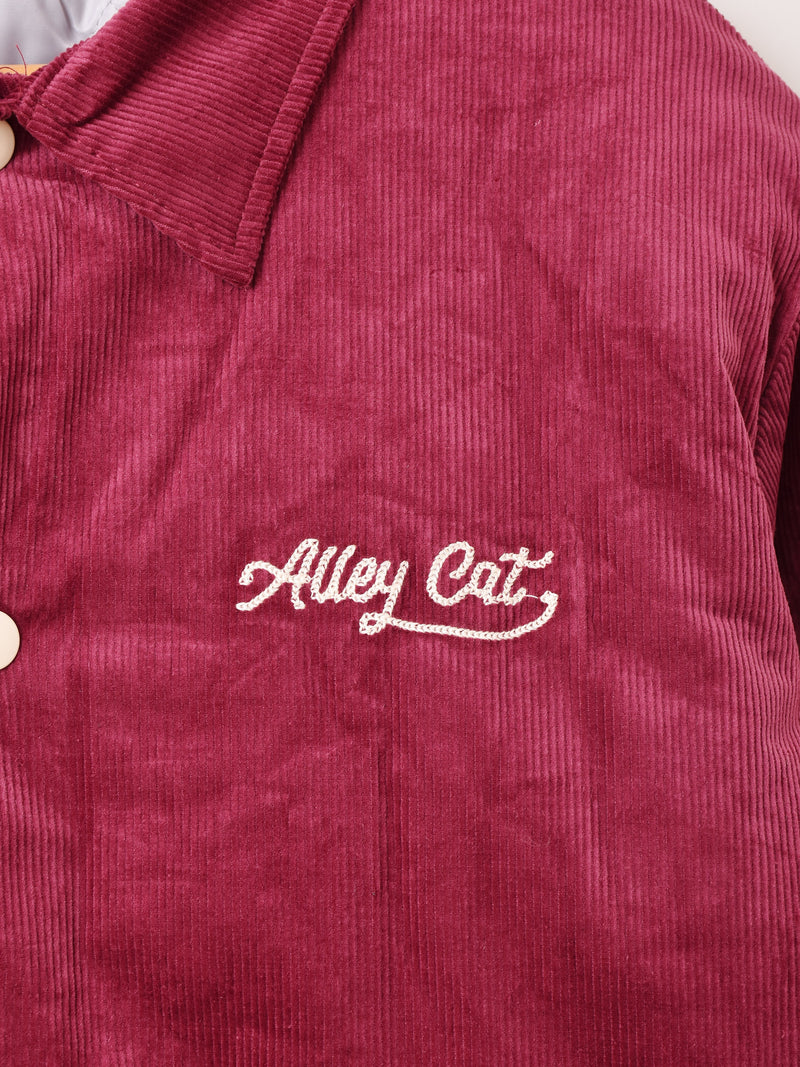 【2色展開】Backers パッチ刺繍 コーデュロイ スタジアムジャケット「ALLEY CATS」