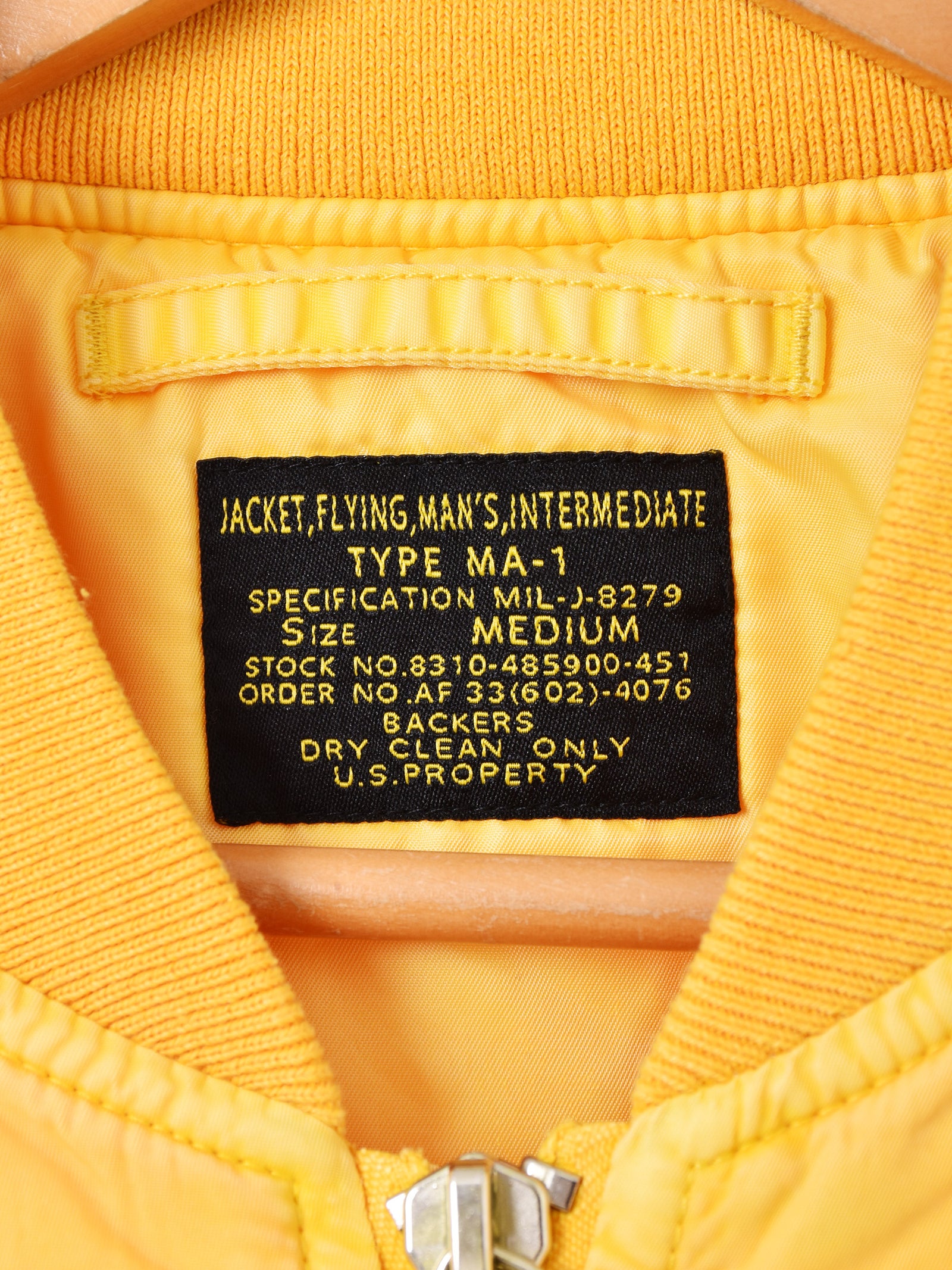 2色展開】Backers 後染め MA-1 フライトジャケット – 古着屋Top of the