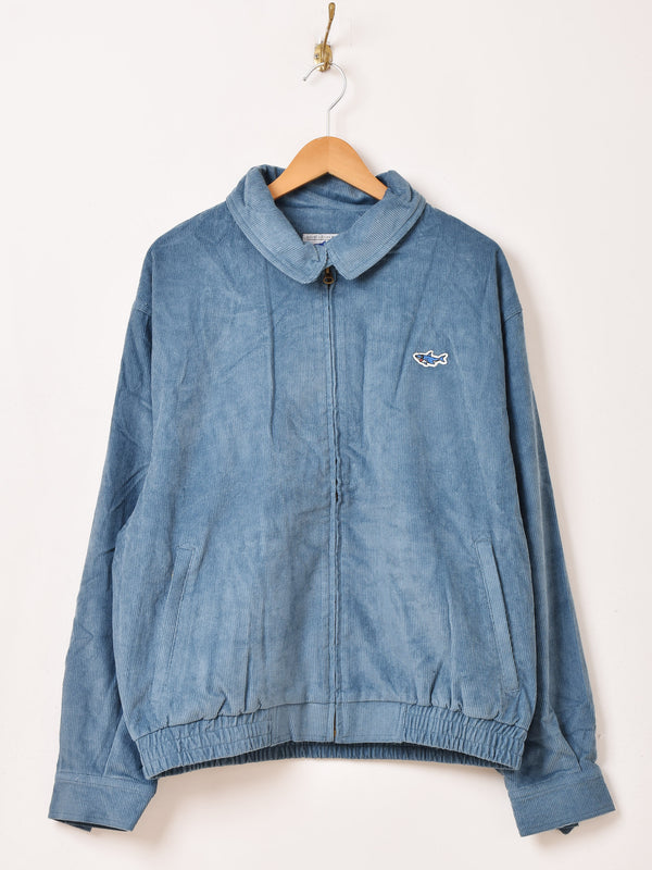 【3色展開】Backers ワンポイント シャーク コーデュロイジャケット