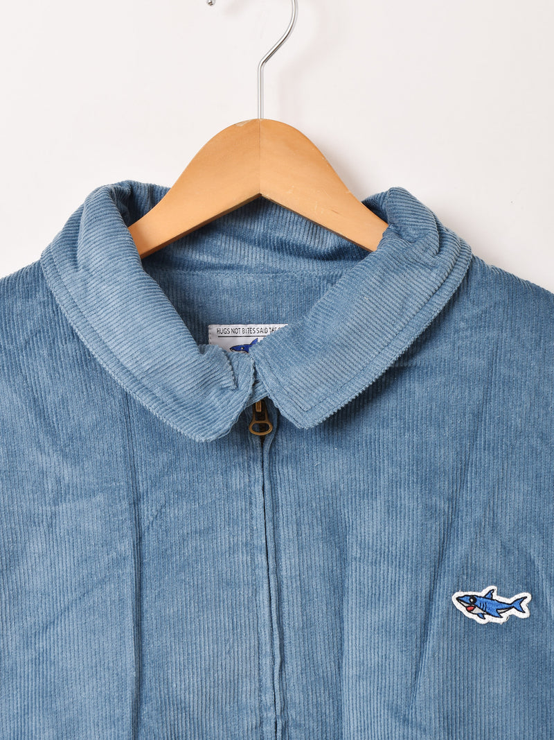 【3色展開】Backers ワンポイント シャーク コーデュロイジャケット