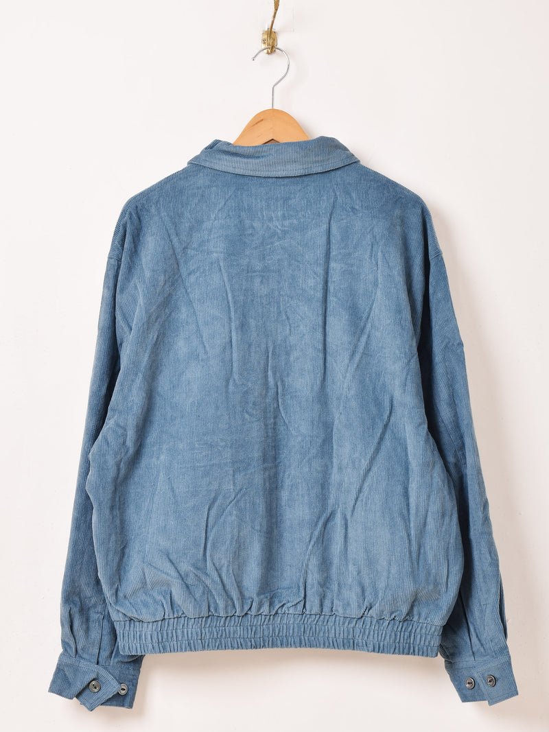 【3色展開】Backers ワンポイント シャーク コーデュロイジャケット