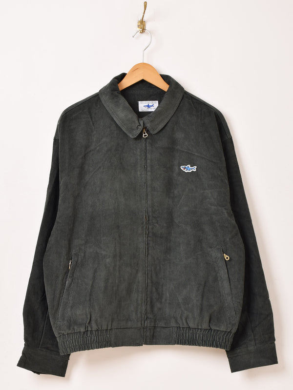 【3色展開】Backers ワンポイント シャーク コーデュロイジャケット